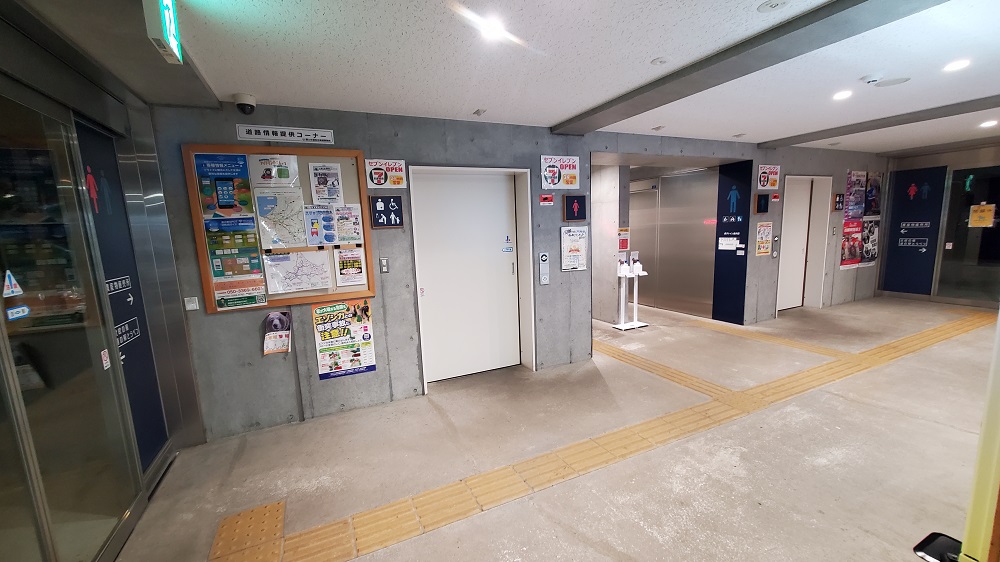 北欧の風　道の駅とうべつ　トイレ入口